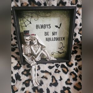 Skeleton Couple Shadow Box Decor